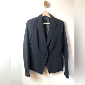 Ann Taylor Black One Button Blazer (8)